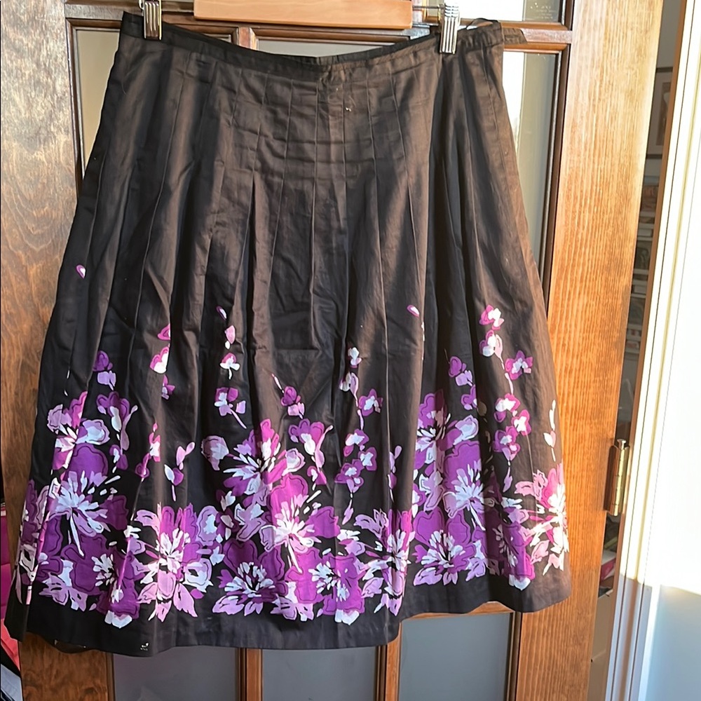 Floral Black and purple Skirt